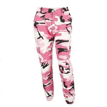 

Pink Camouflage Pants Women High Waist Fashion Women Capris Pants Summer Yellow Camouflage Pants Women Women Pants Baggy HH50KZ