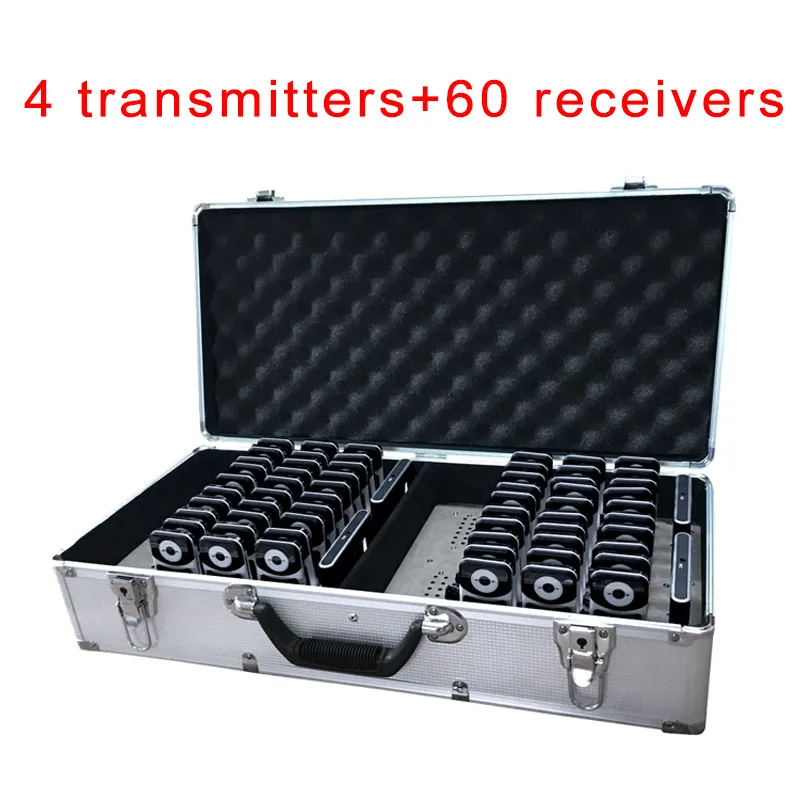 

Wireless Audio Tour Guide System (1/3/5/10/15/60Receiver + 1/4 Transmitter)/ Professional Simultaneous Translation Guide System