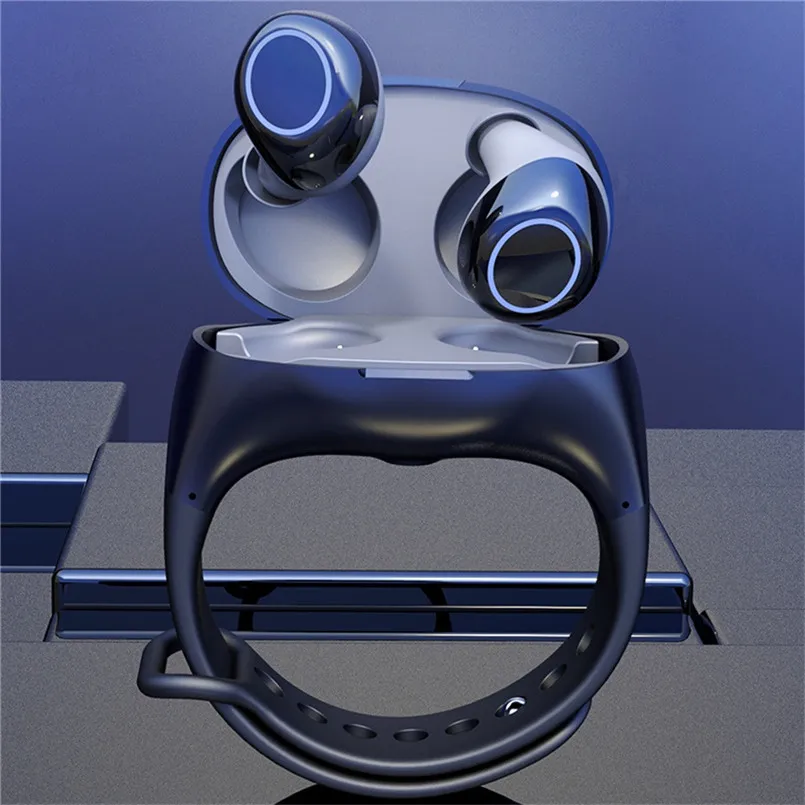 Intelligent Tracker Bracelet Bluetooth Earphone 5.0 Handheld Audio Sound 2 in 1 Earphones Audifonos Para Celular 40SEP2711