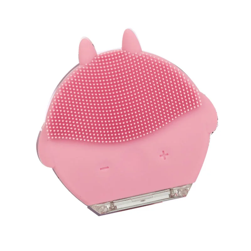 pink Силиконовые Электрические очищающие щетки для лица с питанием очищающие устройства для лица wibrator USB водонепроницаемые SU225 - Цвет: pink
