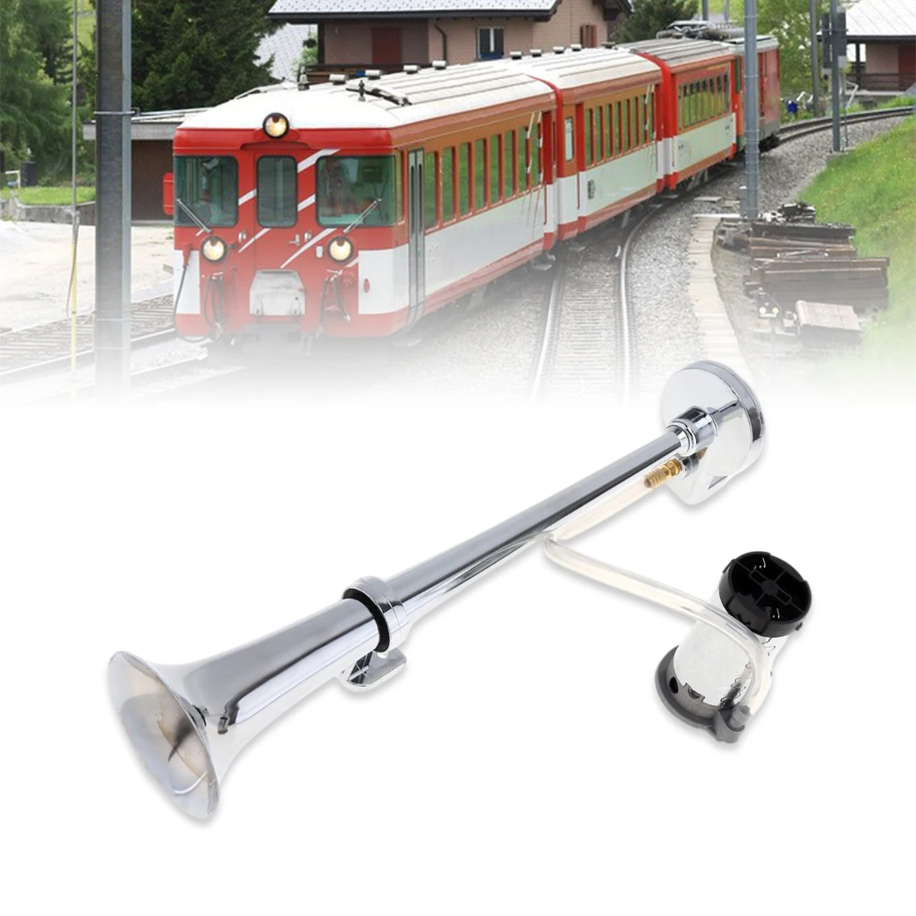 17.7inch 150DB Loud Car Air Horn 12V Single Trumpet Compressor for Truck Car Automobile