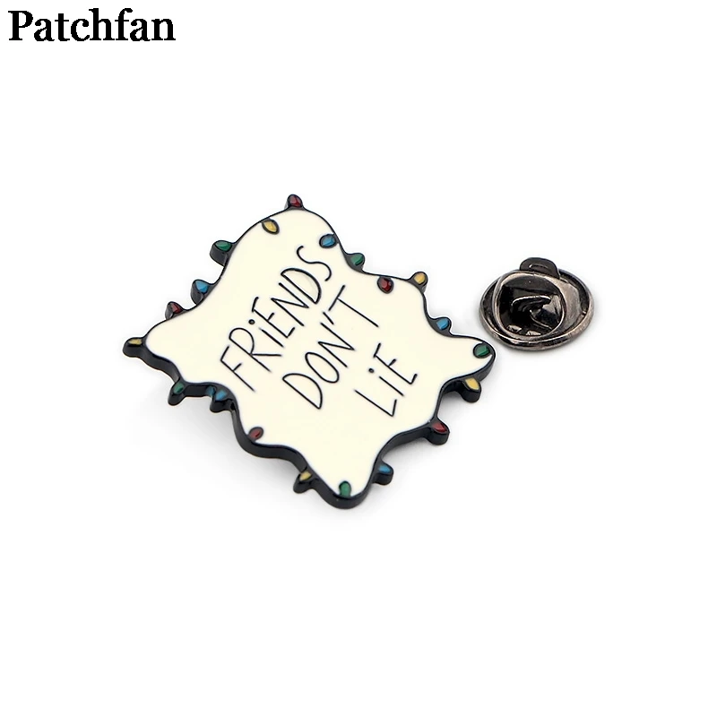 Patchfan отвага трусливая собака цинк металлический Узелок Значки para рубашка сумка Одежда Кепка рюкзак броши для обуви украшение A2349