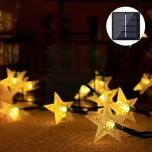 

Waterproof Outdoor Solar Fairy Star Light String Garden Wedding /50led Holiday Party Christmas Decoration 20/30 Q3s4