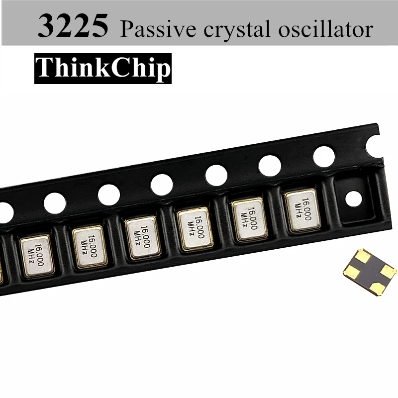 20pcs SMD Passive Crystal 3225 16MHz 10ppm 12Pf 3.22.5mm 4feet Resonator 