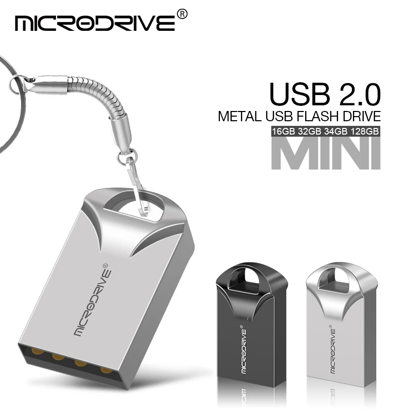 Новый Usb флэш-накопитель 32 Гб металлический 64 ГБ 16 8 4 128 водонепроницаемый usb-диск |