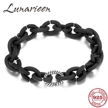 

Vintage round Fashion black Hard Rubber Bracelets Charm Beads Bracelet women Jewellery style