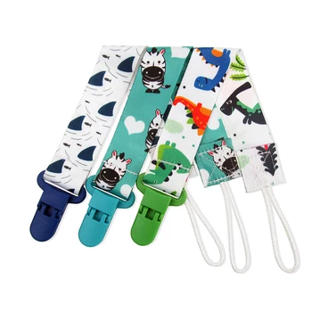

3 Pcs/Set Cartoon Print Baby Pacifier Clip Pacifier Chain Dummy Clip Nipple Holder for Baby Child Pacifier Clips Soother Holder