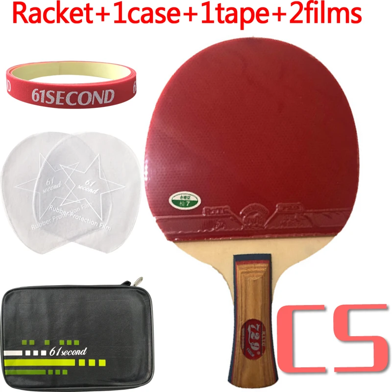 CS with 1 case Ритк 729 1020# pips в настольный теннис ракетки пинг понг весло летучая мышь - Цвет: CS with 1 case
