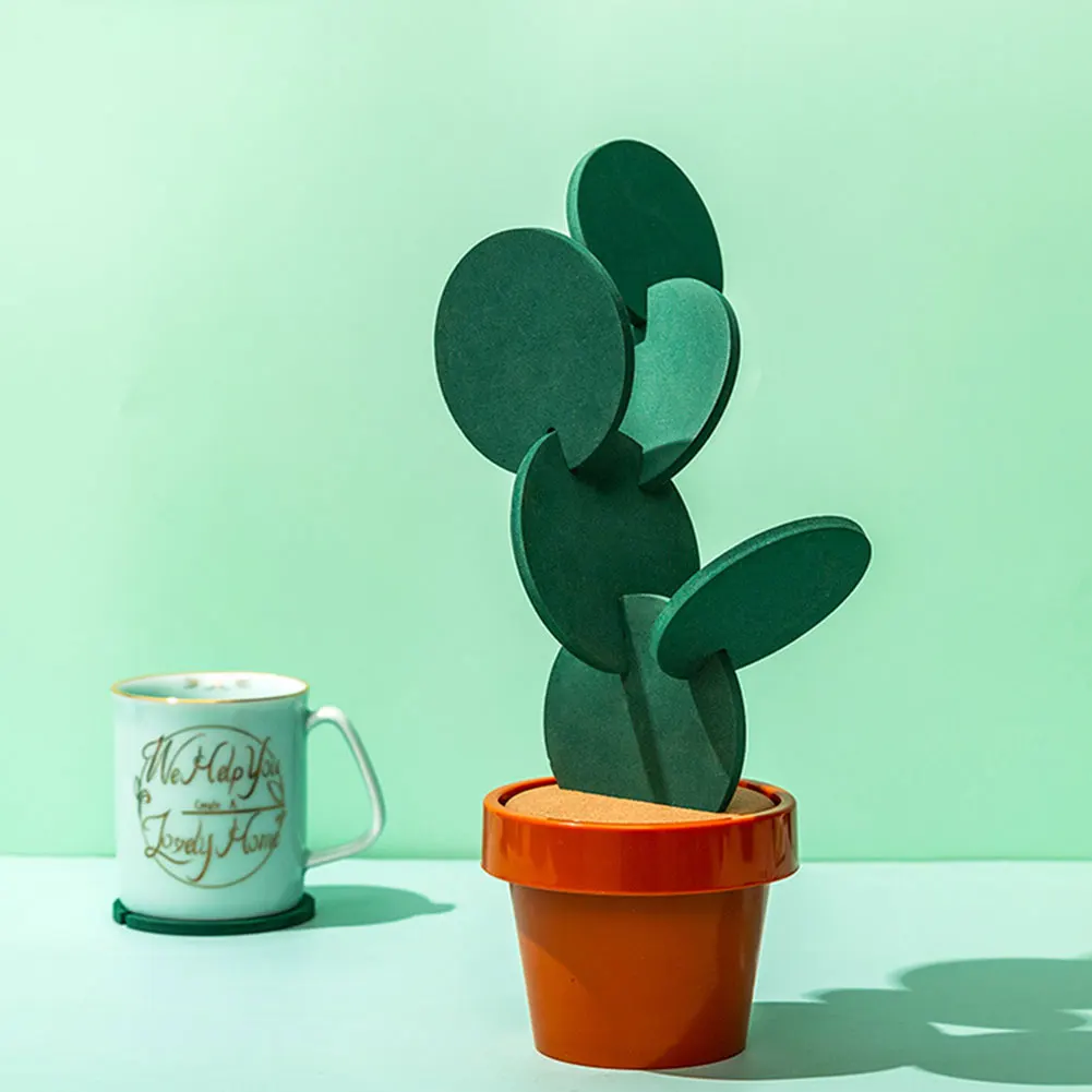 6 шт. антискользящие коврики С КАКТУСОМ | Дом и сад