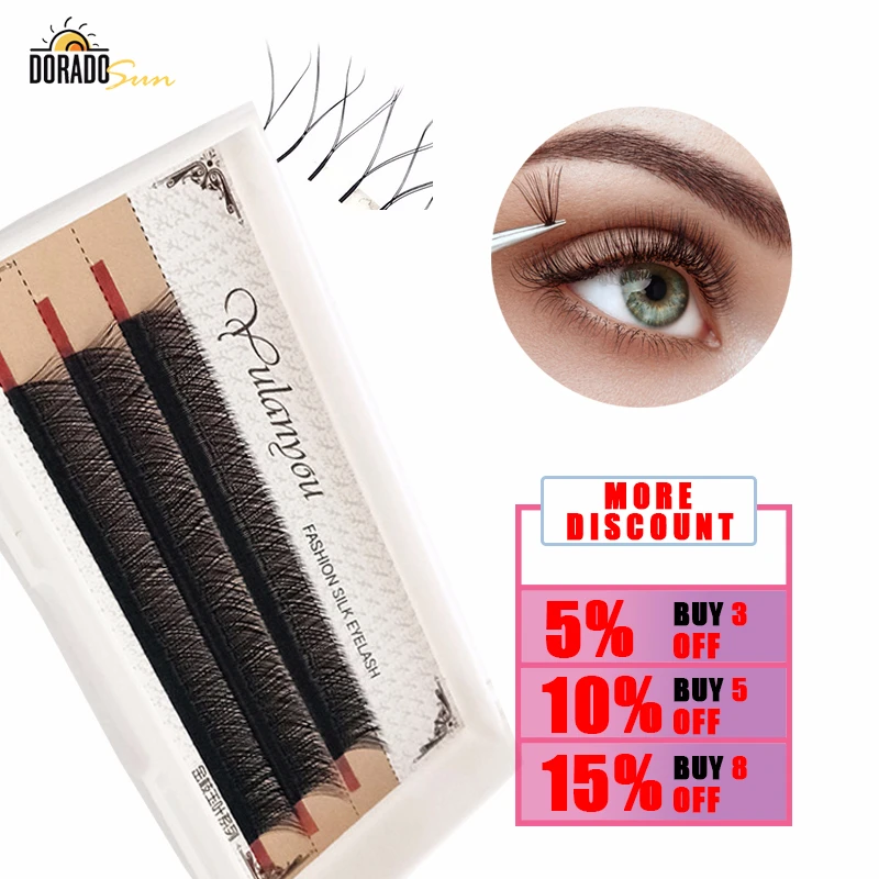

DORADOSUN 3 Rows Of Advanced Mink Hair False Eyelashes Makeup Essential Tools Advanced Eyelash Extension #40-50