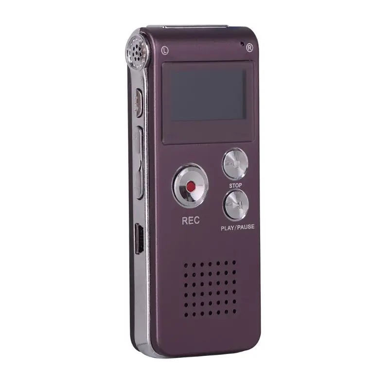 1 шт. 8 Гб Клип USB Цифровой диктофон Аудио Диктофон Запись Ручка MP3 плеер - Цвет: Красный