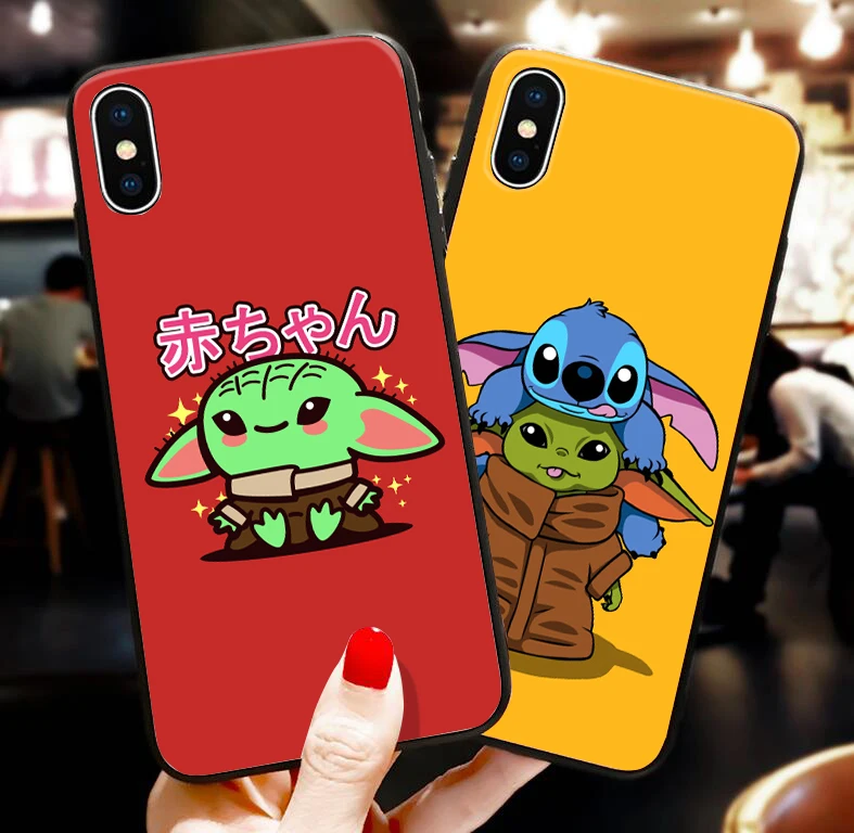 Милый ребенок йода мем Мягкий силиконовый чехол для телефона для iphone 6/6S 7/8, 7 Plus, X, XS, XR, XSMax 11 Pro