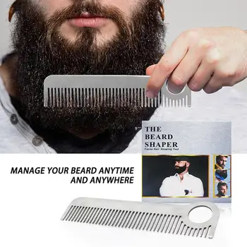 

XY Fancy 1PC Anti-static Comb Stainless Steel Light Metal Comb Hairdressing Steel Comb Salon Comb