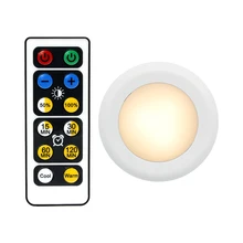 3 цвета светодиодный шкафы огни Беспроводной затемняемая сенсорная Сенсор дистанционного Управление ночные лампы для шкаф прихожей Кухня настенные светильники