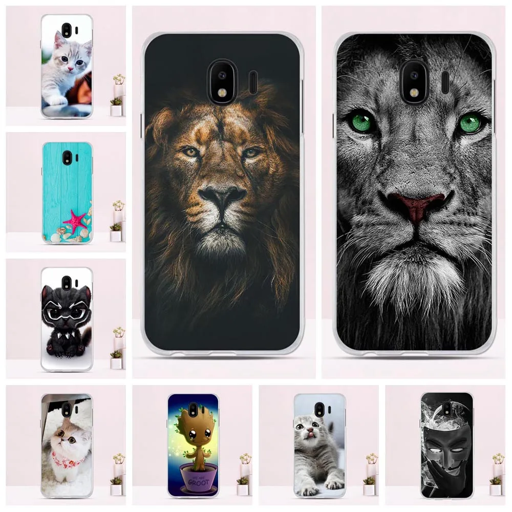 For Samsung Galaxy J4 2018 Case Cover Animal Painting Various TPU | Мобильные телефоны и аксессуары