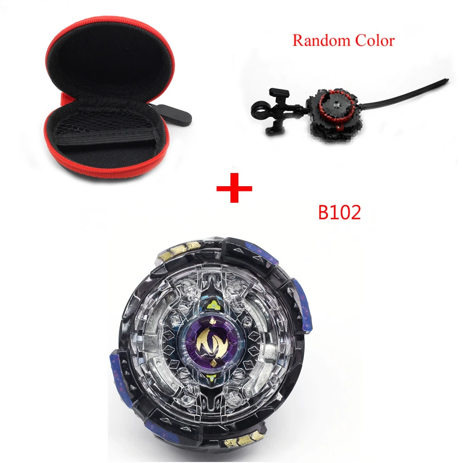 Топ Beyblade Burst B145 B144 с средство для запуска Beyblade сумка для гироскопа Bey Fusion Bayblade спиннинг Топ подарок на день рождения игрушка - Цвет: b102With Launcher