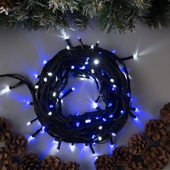 

Garland "Thread" street, UMS, 10 m, 3W LED-100-220V, dark thread, white-blue glow