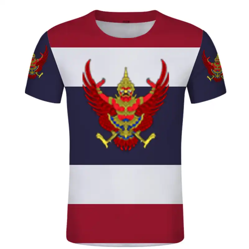 タイ旗 Tシャツ夏送料カスタム男性 Tシャツタイ Tシャツ旗エンブレム Tシャツ Diy 国名番号ロゴ Tシャツ Tシャツ Aliexpress