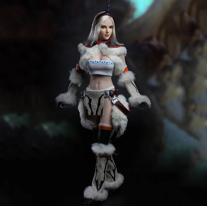 

1/6 Scale HT SET036 Cosplay Women Sexy Clothing Sexy Female Hunter Clothes for 12" Action Figures Body Doll Toy
