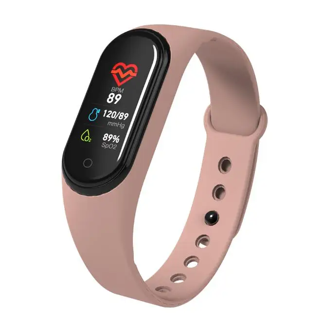 Pink M4 смарт-браслет 4 фитнес-трекер часы спортивный браслет сердечный ритм кровяное давление монитор смарт-ленты Здоровье браслеты - Цвет: Pink