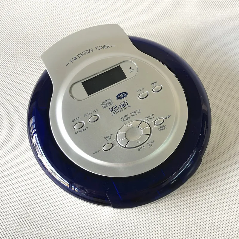 Monodeal - Reproductor de CD portátil de disco compacto personal recargable  con auriculares reproductor de CD de música Walkman pequeño antisalto