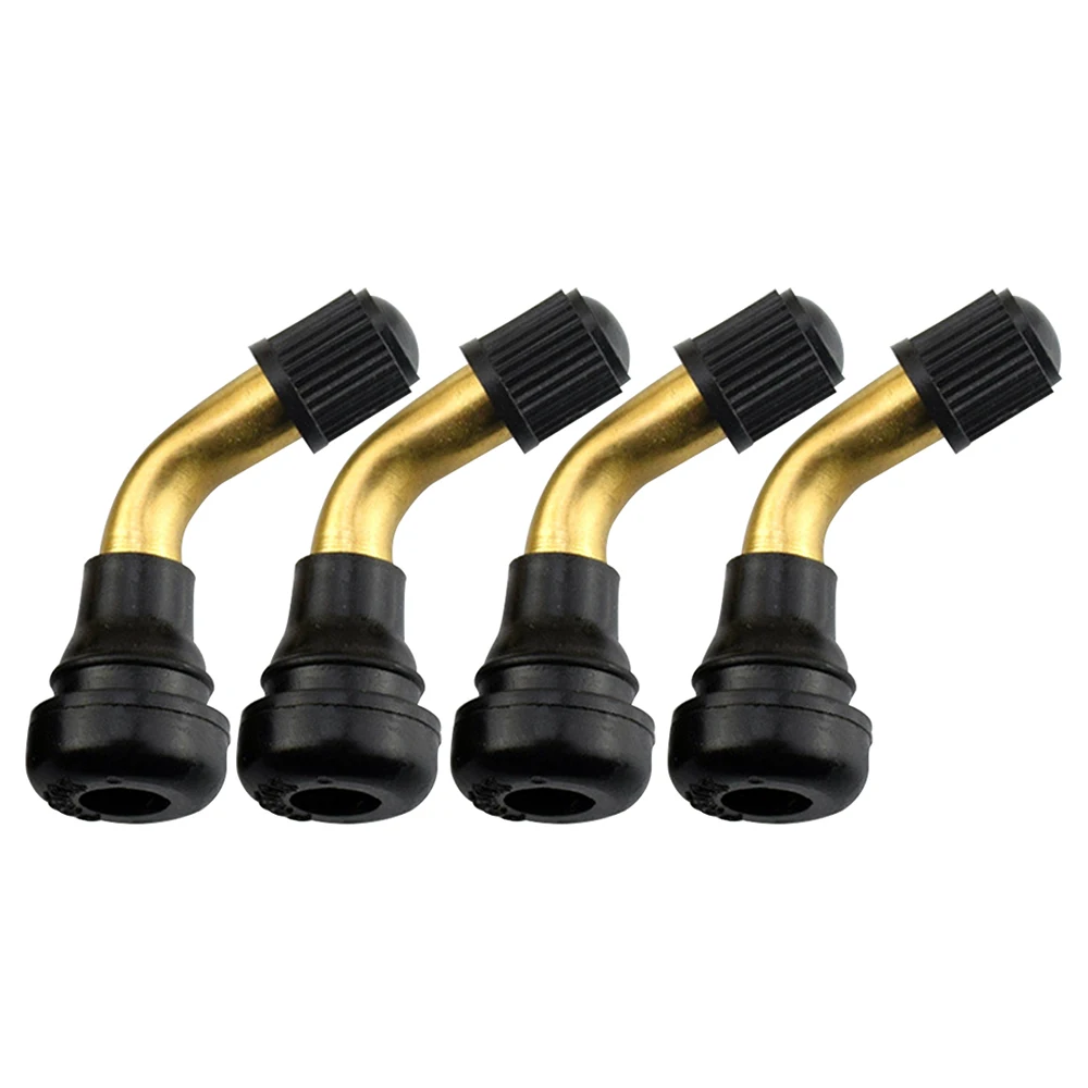 Rubber Angle Valve 4 PCs Zinc wheel nipple tubeless rubber tire angle valve disc nipple pvr40 pvr50 pvr60 pvr70