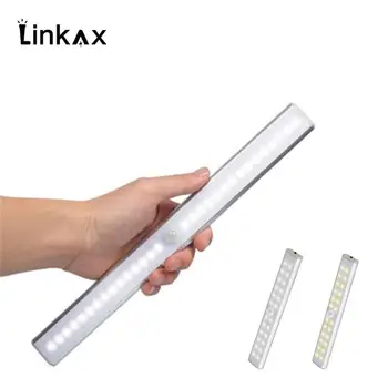 

24/30/40/60 LED Night Light Motion Sensor Wireless USB Rechargeable Night lamp For Kitchen Cabinet Wardrobe Wall Lamp