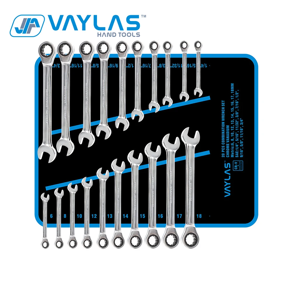 Набор гаечных ключей с храповым механизмом комплект инструментов имперскими и