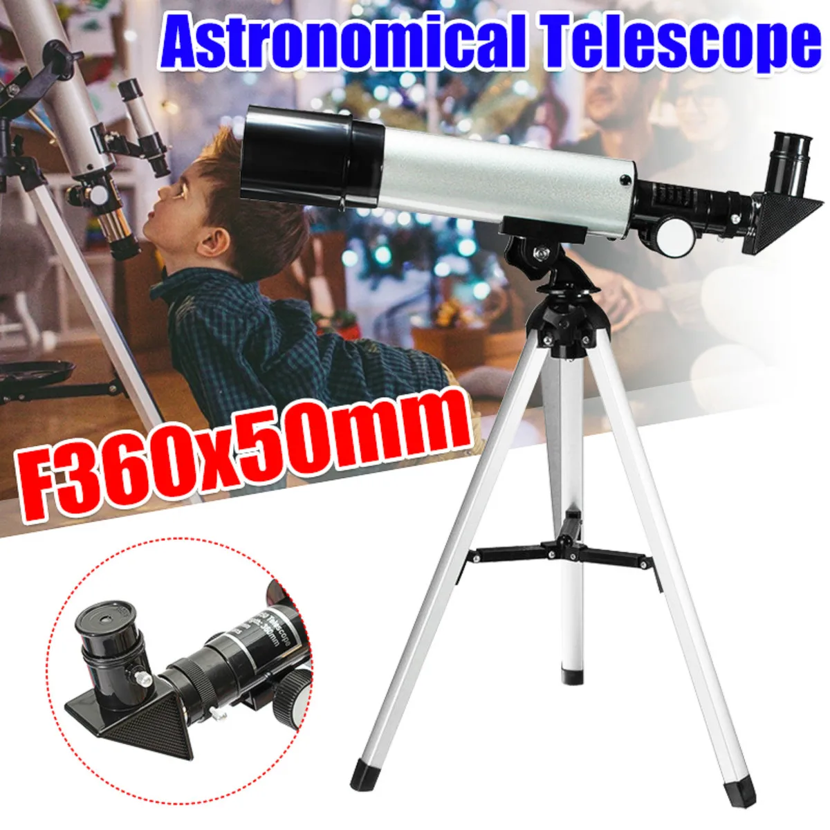 Высококачественный рефракторный астрономический телескоп F 360x50 Монокуляр со