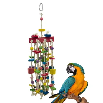 

55cm Medium And Large Birds Toy Parrot Parakeet Cockatiel Cage Decoration Accessories Cockatoo Hanging Swing Chew Bite Supplies