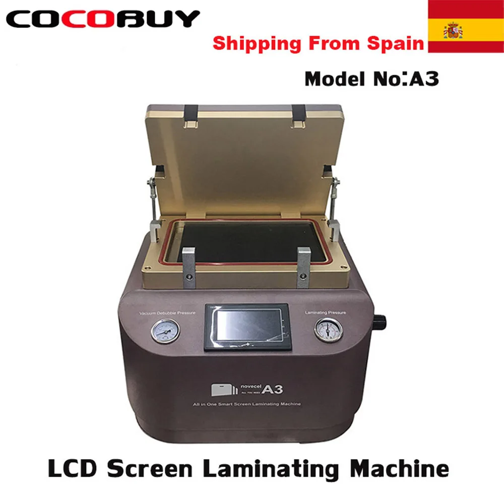 

A3 LCD Repair Portable Vacuum OCA Lamination Machine For iPhone Huawei etc Display Laminating Bubble Removing Bonding Machine