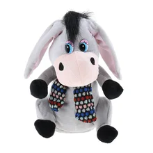 Забавная электрическая плюшевая Поющая Танцующая кукла-Ослик для детей раннего образования игрушка