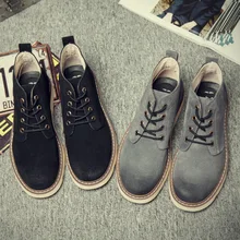 Г. Новая мужская обувь Высококачественная обувь из натуральной кожи мужская модельная обувь высокие сапоги удобные зимние сапоги обувь