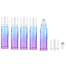 Gradient Ball Bottle 5Pcs 10Ml?Gradient Color Thick Glass Roll On Essential Oil Empty Parfum Bottles Roller Ball Travel Use Nece Gradient Ball Bottle 5Pcs 10Ml?Gradient Color Thick Glass Roll On Essential Oil Empty Parfum Bottles Roller Ball Travel Use Nece