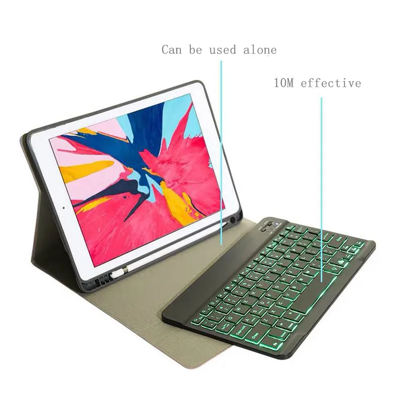 Bluetooth Keyboard for iPad 10.2 Smart Cover Case for iPad 7th Gen 10.2