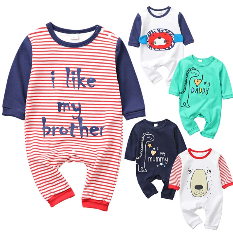 I love Mummy Daddy, комбинезон для новорожденных мальчиков и девочек, одежда с длинными рукавами, осенне-зимний детский комбинезон, милый комбинезон для младенцев