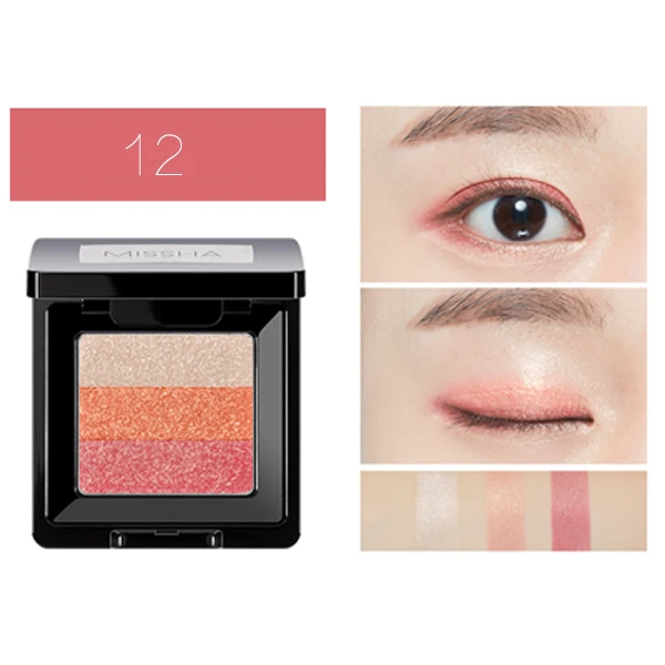 MISSHA 12 Color Eyeshadow Palette Glitter Pigment Highlighter Korea Cosmetics eye shadow plate