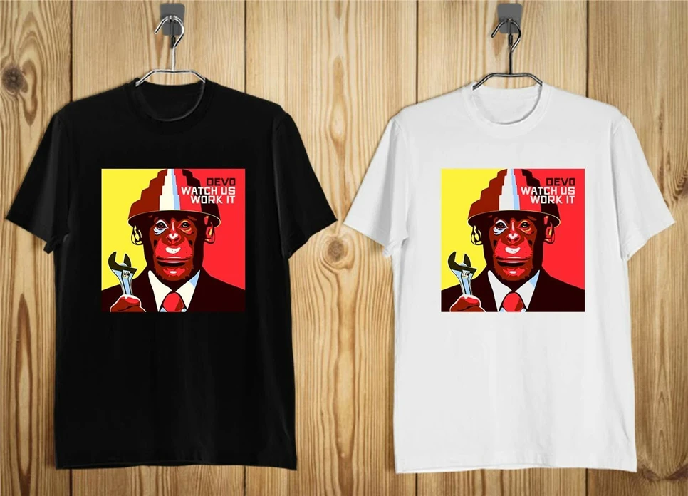 Devo американская электронная рок-группа Мужская футболка черно-белая S-2Xl одежда