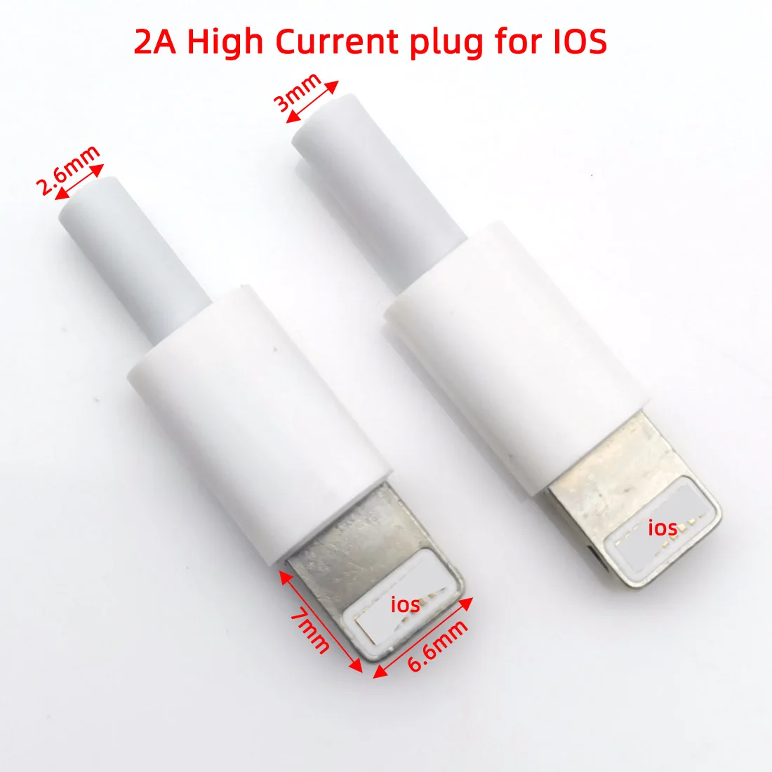 10 комплектов соединительных проводов IOS USB штекер для iphone с соединителем платы