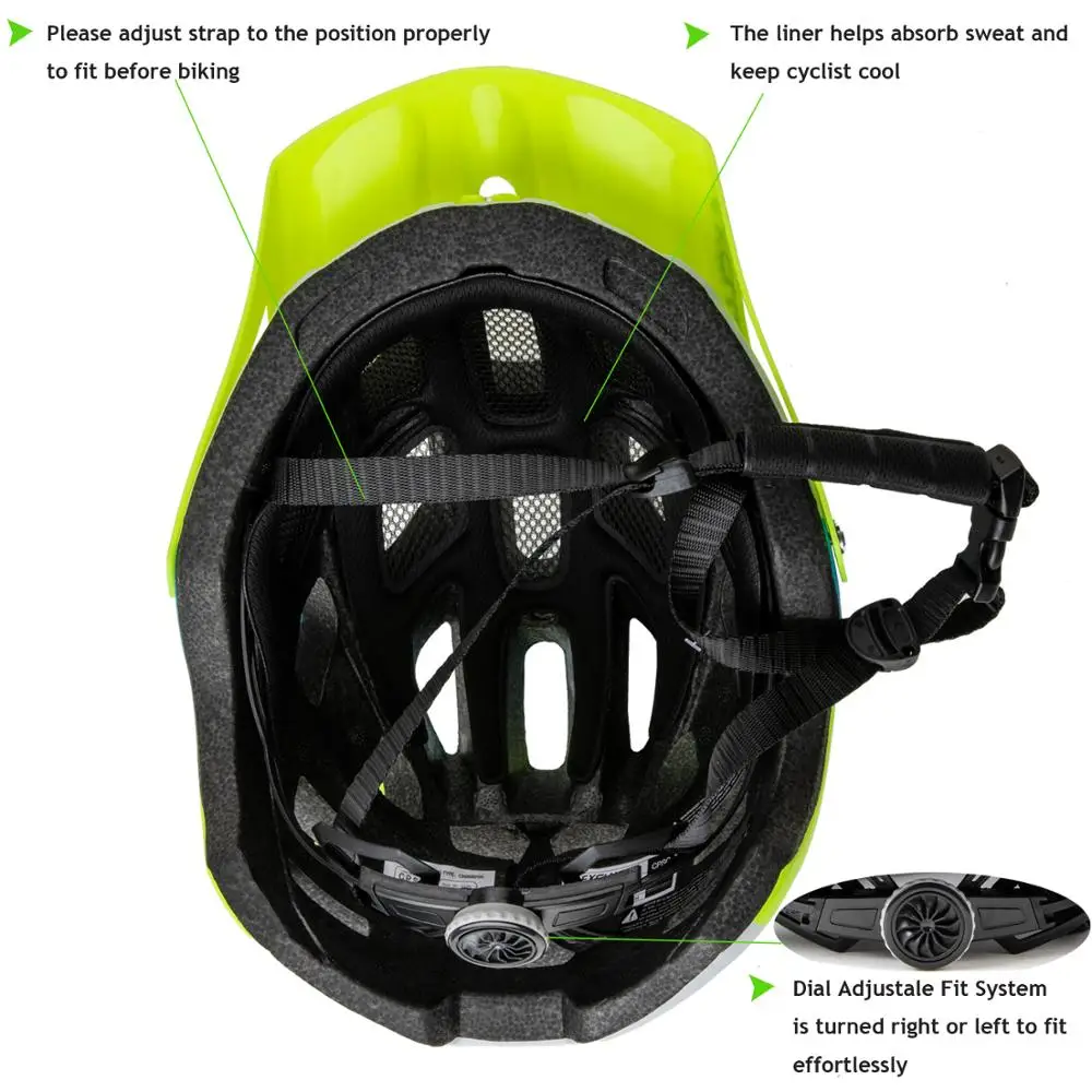 exclusky erwachsene mountainbike helm mit visier mtb leichte radfahren strasse fahrrad helme caps 56 61cm bicycle helmet aliexpress