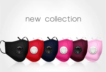 

Mask With valve Mouth Masks Dust Respirator Cotton Washable Reusable Muffle face Mascarillas