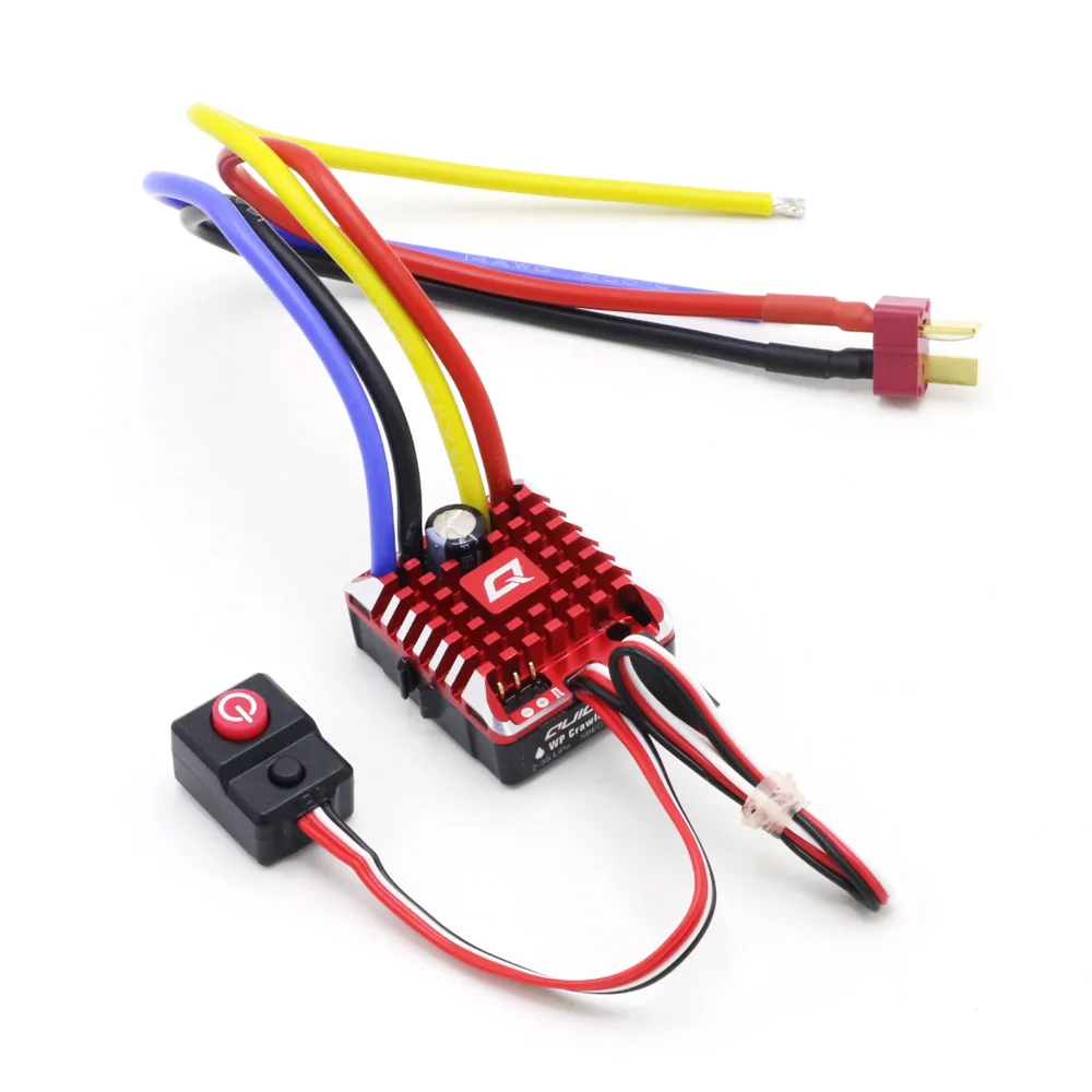 Hobbywing QuicRun WP 1080 гусеничный водонепроницаемый матовый ESC встроенный BEC 2-3S Lipo со светодиодный программной картой для 1/10 1/8 RC автомобилей