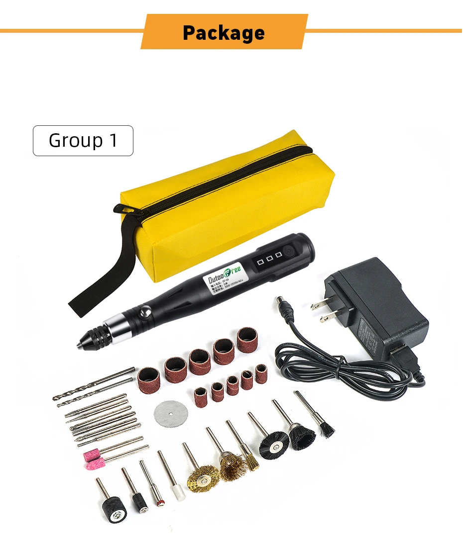 222Pcs Rotary Accessory Grinding Tools Set Polishing Cutting Bit Kit UK STOCK 