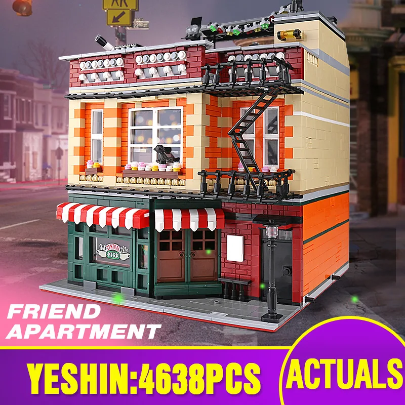 Блоки уличные игрушки 10189 теория центрального перка модульный MOC 34463 строительные