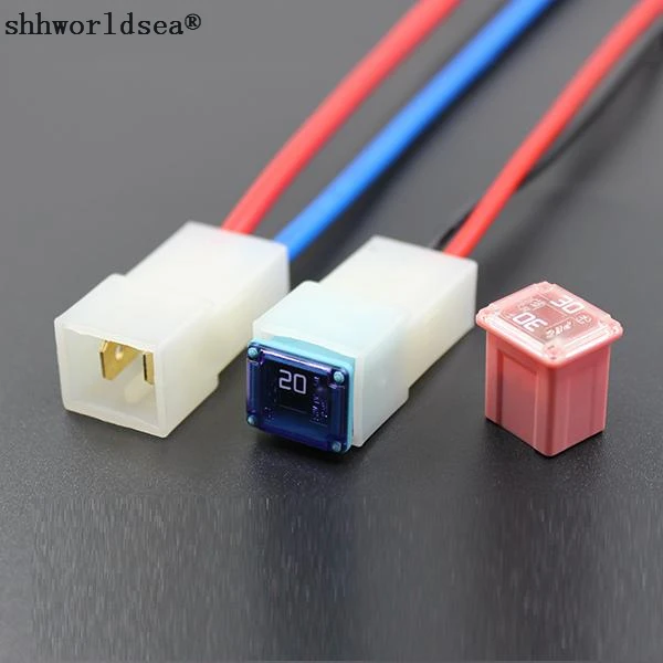 

shhworldsea 1set=1pcs fuse +1pcs fuse box choose from short type MAX Large Size Auto Fuse Car Blade Fuses 20A 30A 40A 50A 60A