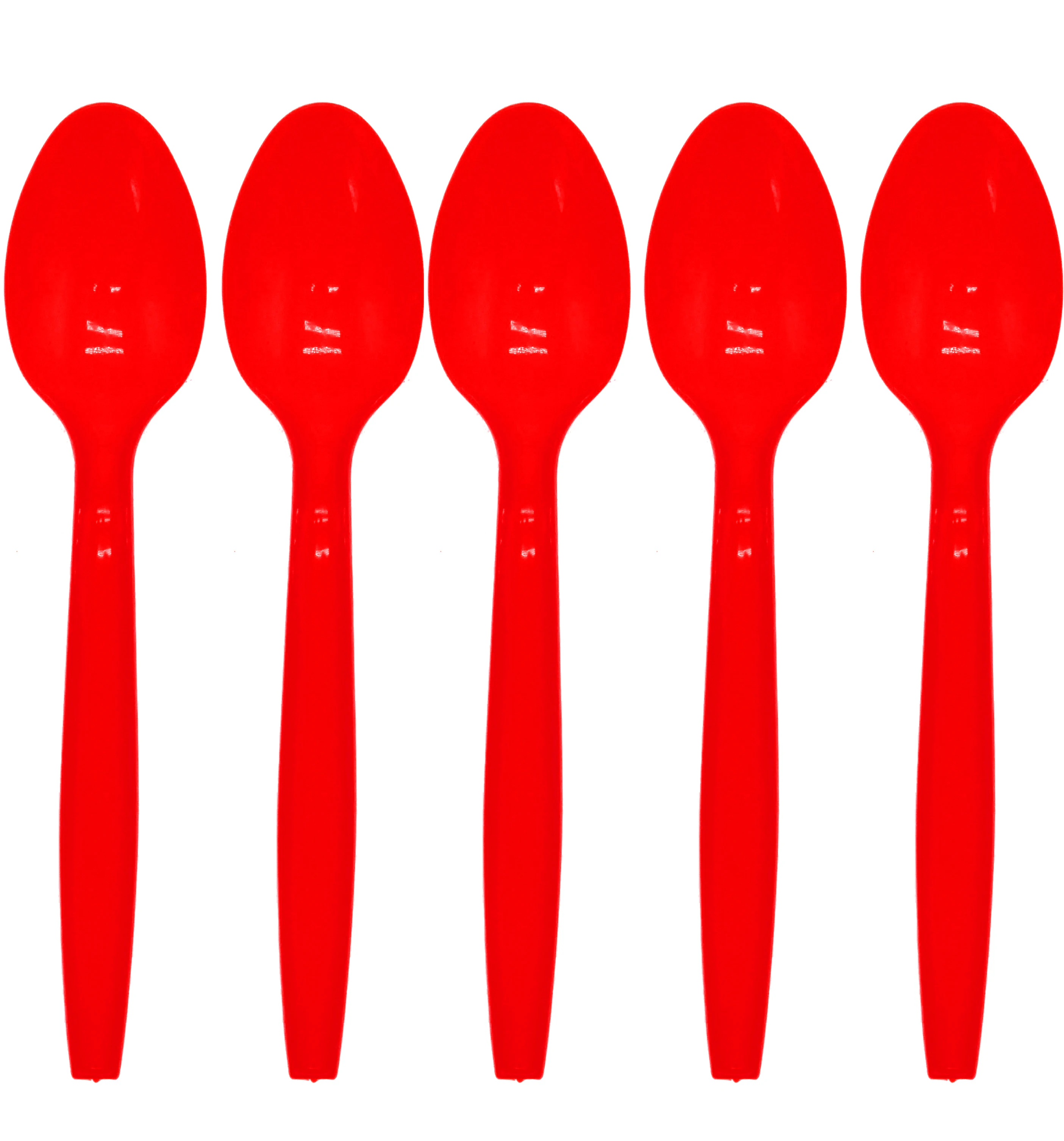 10pcs red spoons