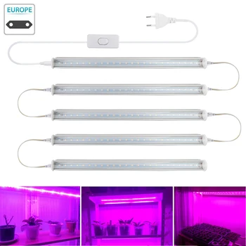 

5 Pcs Full Spectrum LED T5 Tube Indoor Plant Growing Light Strip Garden EU For Plants Growth Garden Plant Light Grow Lamp