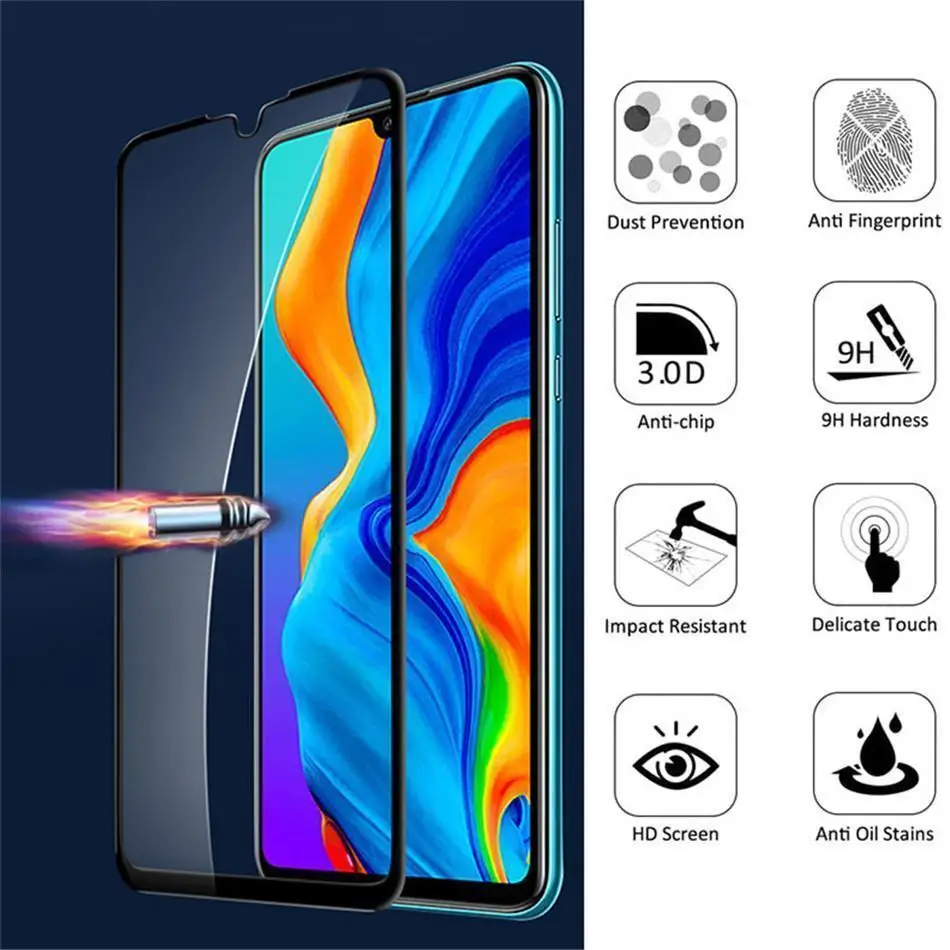2 in 1 Protective Glass For Huawei Honor 20s 20 Lite Pro 9X Max Nova 5T Camera Screen Protector Tempered Glass light Lens Film