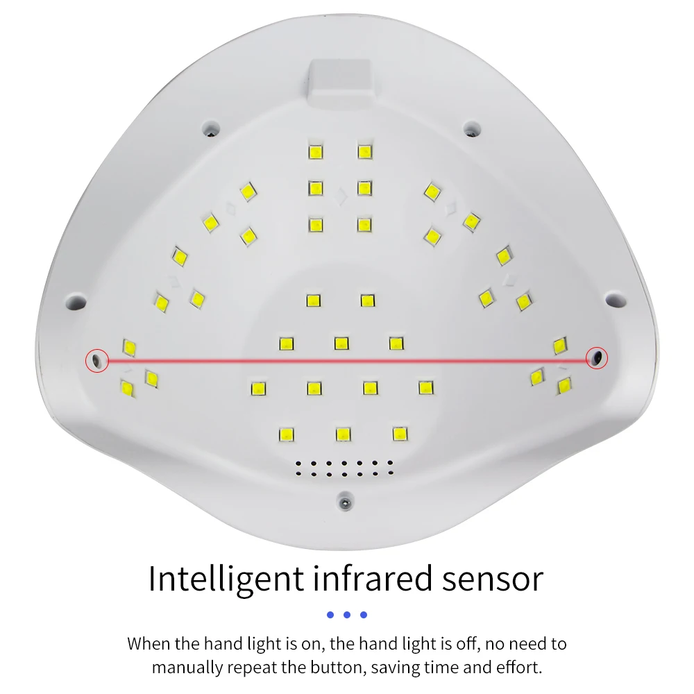 Светодиодный УФ-светильник для маникюра, 36 шт., Сушилка для ногтей с бусинами и ЖК-дисплеем, Сушилка для ногтей, Гель-лак для ногтей