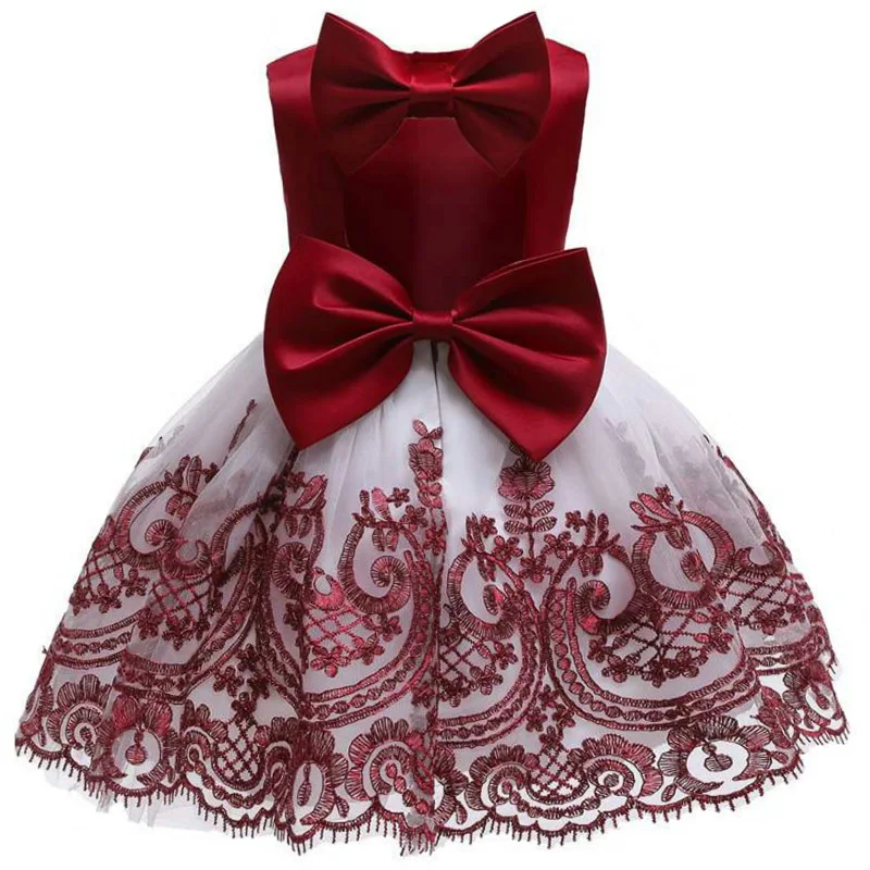 

Flower Girl Campus Party Opening Ceremony Ball Lace Back Dresses Girl Eucharist First Party Banquet Butterfly Dresses